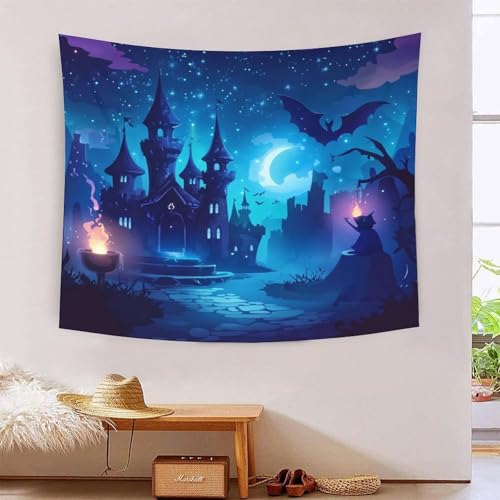 ICFGHJQRS Bedruckte 3D-Wanddecke mit Schlossmotiv, Heimdekoration, Bettwäsche, Poster, Wandkunst, Wandteppich, Wandbehang, weiches Polyester, für Wohnzimmer, Schlafzimmer, Schlafsaal, Dekoration, 130 ICFGHJQRS Bedruckte 3D-Wanddecke mit Schlossmotiv, Heimdekoration, Bettwäsche, Poster, Wandkunst, Wandteppich, Wandbehang, weiches Polyester, für Wohnzimmer, Schlafzimmer, Schlafsaal, Dekoration, 130 von ICFGHJQRS