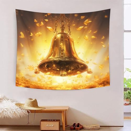 ICFGHJQRS Bell 3D-Druck Wandteppich Poster Wanddekoration Tapestry Zubehör Raumteiler Tapisserie für Schlafzimmer Wohnzimmer 130cmx150cm von ICFGHJQRS