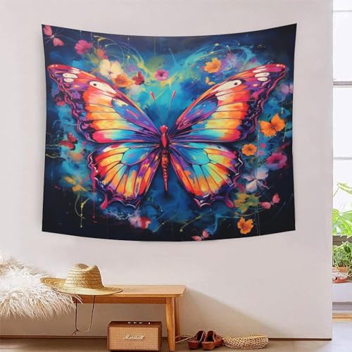 ICFGHJQRS Butterfly 3D-Druck Wandteppich Poster Wanddekoration Tapestry Stoff Wand Dekoration für Wohnzimmer Schlafzimmer 150 x 200 cm ICFGHJQRS Butterfly 3D-Druck Wandteppich Poster Wanddekoration Tapestry Stoff Wand Dekoration für Wohnzimmer Schlafzimmer 150 x 200 cm von ICFGHJQRS