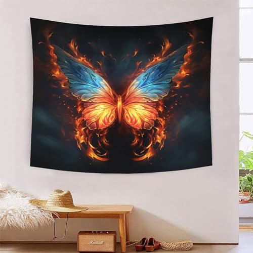 ICFGHJQRS Butterfly 3D-Druck Wandteppich Poster Wanddekoration Tapestry Zubehör Raumteiler Wandteppich Verwendet in Schlafzimmer, Wohnzimmer, Tagesdecke, Wanddekoration 100 cm x 150 cm von ICFGHJQRS