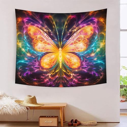 ICFGHJQRS Butterfly 3D-Druck Wandteppich Poster Wanddekoration Tapestry Zubehör Trennwände Wandteppich für Wohnzimmer Schlafzimmer 100cmx150cm von ICFGHJQRS