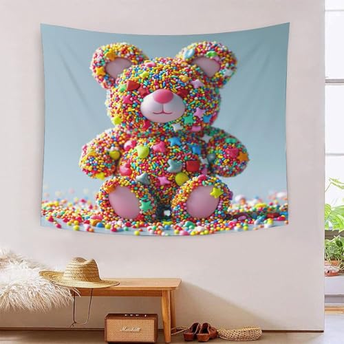 ICFGHJQRS Candy 3D-Druck Wandteppich Poster Ornament Wandkunst Tapestry Zubehör Trennwände Wandteppich für Wohnkultur 180cmx230cm von ICFGHJQRS