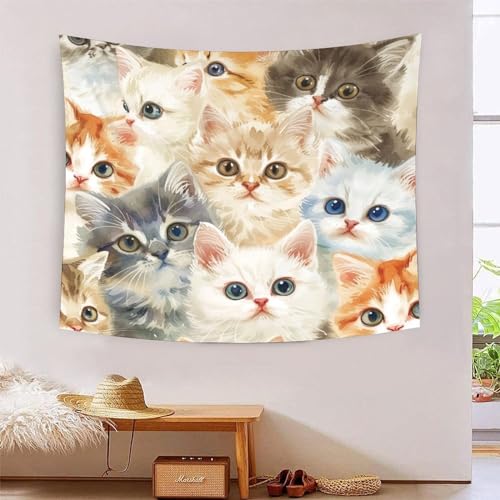 ICFGHJQRS Cat 3D-Druck Wandteppich Poster Ornament Wandkunst Tapestry Zubehör Raumteiler Tapisserie für Schlafzimmer Wohnzimmer 130cmx150cm ICFGHJQRS Cat 3D-Druck Wandteppich Poster Ornament Wandkunst Tapestry Zubehör Raumteiler Tapisserie für Schlafzimmer Wohnzimmer 130cmx150cm von ICFGHJQRS