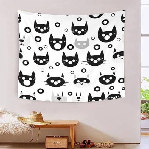 ICFGHJQRS Cat 3D-Druck Wandteppich Poster Wanddekoration Tapestry Stoff Wand hängende Dekoration für Wohnzimmer Schlafzimmer Schlafsaal 180cmx230cm von ICFGHJQRS