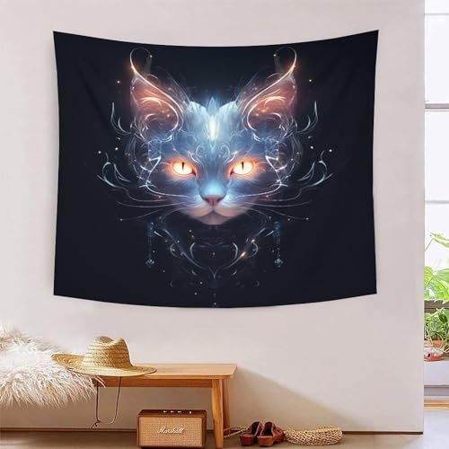 ICFGHJQRS Cat 3D-Druck Wandteppich Poster Wanddekoration Tapestry Zubehör Raumteiler Tapisserie für Schlafzimmer Wohnzimmer 180cmx230cm von ICFGHJQRS
