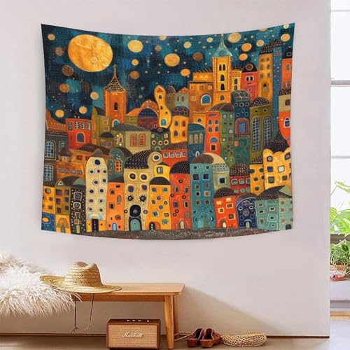 ICFGHJQRS City 3D-Druck Wandteppich Poster Ornament Wandkunst Tapestry Zubehör Trennwände Wandteppich Für Wohnkultur 180cmx230cm von ICFGHJQRS