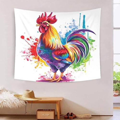 ICFGHJQRS Cock 3D-Druck Wandteppich Poster Ornament Wandkunst Tapestry Zubehör Trennwände Tapisserie Für Wohnkultur 100cmx150cm von ICFGHJQRS