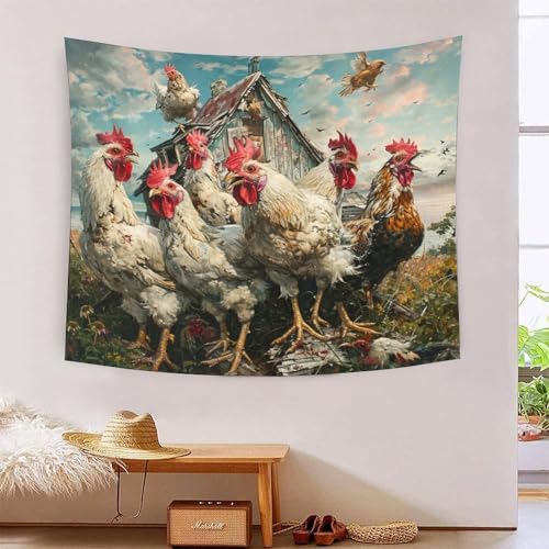 ICFGHJQRS Cock 3D-Druck Wandteppich Poster Wanddekoration Tapestry Zubehör Raumteiler Tapisserie Für Wohnzimmer Schlafzimmer Schlafsaal 150cmx200cm von ICFGHJQRS