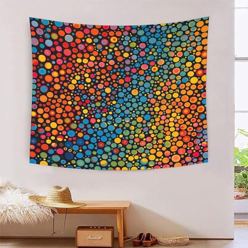 ICFGHJQRS Colored Particles 3D-Druck Wandteppich Poster Ornament Wandkunst Tapestry Zubehör Raumteiler Tapisserie Für Schlafzimmer, Wohnzimmer, Schlafsaal Und Schlafzimmer 150cmx200cm von ICFGHJQRS