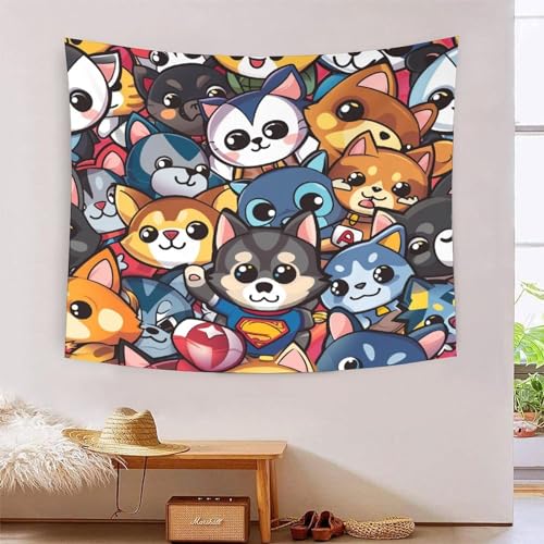 ICFGHJQRS Corgi 3D-Druck Wandteppich Poster Wanddekoration Tapestry Zubehör Raumteiler Tapisserie für Wohnzimmer Schlafzimmer Schlafsaal 130cmx150cm ICFGHJQRS Corgi 3D-Druck Wandteppich Poster Wanddekoration Tapestry Zubehör Raumteiler Tapisserie für Wohnzimmer Schlafzimmer Schlafsaal 130cmx150cm von ICFGHJQRS