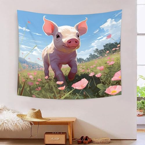 ICFGHJQRS Cute Wutz 3D-Druck Wandteppich Poster Ornament Wandkunst Tapestry Zubehör Raumteiler Tapisserie Für Schlafzimmer, Wohnzimmer, Schlafsaal 150cmx200cm von ICFGHJQRS
