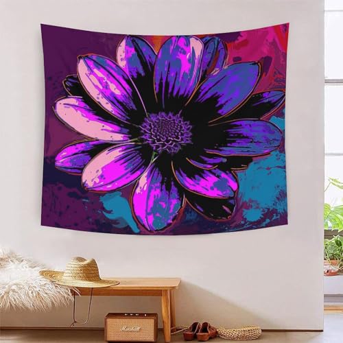 ICFGHJQRS Daisy 3D-Druck Wandteppich Poster Ornament Wandkunst Tapestry Zubehör Trennwände Wandteppich für Zuhause, Büro, Schlafsaal, Dekoration für Innen- und Außenbereich 100 cm x 150 cm von ICFGHJQRS