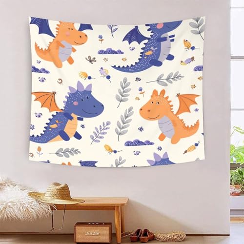 ICFGHJQRS Dinosaur 3D-Druck Wandteppich Poster Wanddekoration Tapestry Zubehör Raumteiler Wandteppich Verwendet In Schlafzimmer, Wohnzimmer, Tagesdecke, Wanddekoration 150cmx200cm von ICFGHJQRS