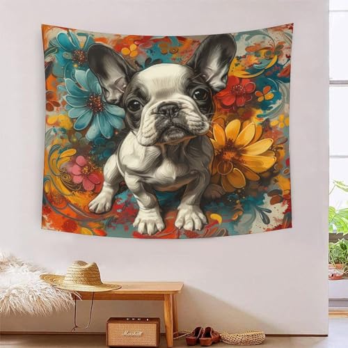 ICFGHJQRS Dog 3D-Druck Wandteppich Poster Ornament Wandkunst Tapestry Stoff Wand hängende Dekoration Verwendet im Schlafzimmer, Wohnzimmer, Tagesdecke, Wanddekoration 180cmx230cm von ICFGHJQRS