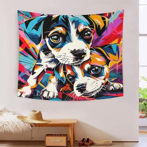 ICFGHJQRS Dog 3D-Druck Wandteppich Poster Ornament Wandkunst Tapestry Stoff Wand hängende Dekoration für Schlafzimmer, Wohnzimmer, Schlafsaal und Schlafzimmer 150cmx200cm ICFGHJQRS Dog 3D-Druck Wandteppich Poster Ornament Wandkunst Tapestry Stoff Wand hängende Dekoration für Schlafzimmer, Wohnzimmer, Schlafsaal und Schlafzimmer 150cmx200cm von ICFGHJQRS