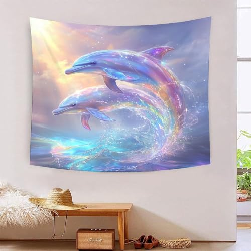 ICFGHJQRS Dolphin 3D-Druck Wandteppich Poster Wanddekoration Tapestry Zubehör Raumteiler Wandteppich für Schlafzimmer, Wohnzimmer, Schlafsaal 100cmx150cm ICFGHJQRS Dolphin 3D-Druck Wandteppich Poster Wanddekoration Tapestry Zubehör Raumteiler Wandteppich für Schlafzimmer, Wohnzimmer, Schlafsaal 100cmx150cm von ICFGHJQRS