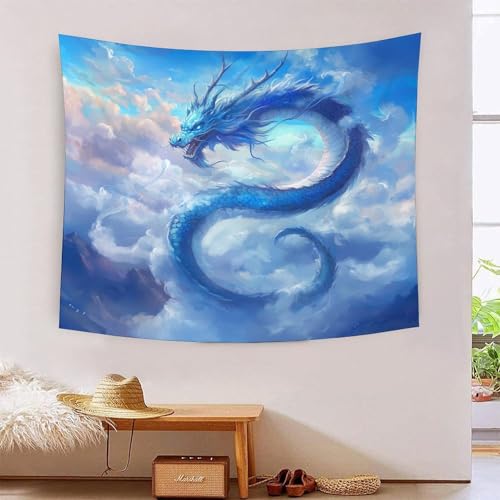 ICFGHJQRS Dragon 3D-Druck Wandteppich Poster Wanddekoration Tapestry Zubehör Raumteiler Wandteppich Für Schlafzimmer, Wohnzimmer, Schlafsaal Und Schlafzimmer 150cmx200cm von ICFGHJQRS