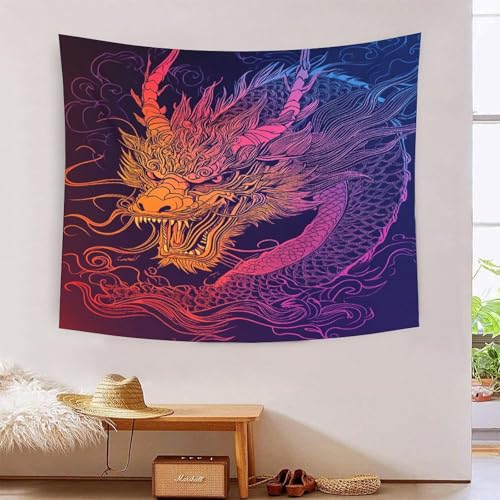ICFGHJQRS Dragon 3D-Druck Wandteppich Poster Wanddekoration Tapestry Zubehör Trennwände Wandteppich für Wohnkultur 180 cm x 230 cm von ICFGHJQRS