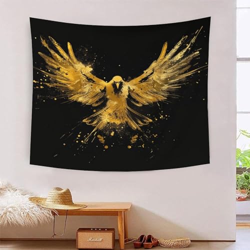ICFGHJQRS Eagle 3D-Druck Wandteppich Poster Wanddekoration Tapestry Zubehör Trennwände Wandteppich für Wohnzimmer Schlafzimmer 130cmx150cm von ICFGHJQRS