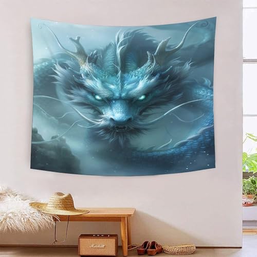 ICFGHJQRS Evil Dragon 3D-Druck Wandteppich Poster Wanddekoration Tapestry Zubehör Trennwände Wandteppich für Wohnzimmer Schlafzimmer 100cmx150cm von ICFGHJQRS