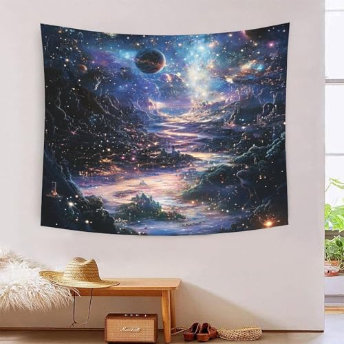 ICFGHJQRS Galactic Nebula 3D-Druck Wandteppich Poster Wanddekoration Tapestry Zubehör Trennwände Wandteppich für Wohnzimmer Schlafzimmer 180cmx230cm von ICFGHJQRS