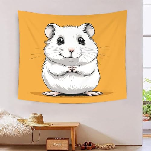 ICFGHJQRS Hamster 3D-Druck Wandteppich Poster Ornament Wandkunst Tapestry Zubehör Raumteiler Tapisserie Verwendet In Schlafzimmer, Wohnzimmer, Tagesdecke, Wanddekoration 100cmx150cm von ICFGHJQRS