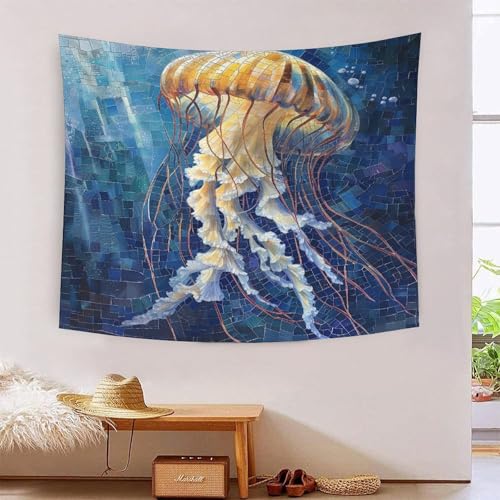 ICFGHJQRS Jellyfish 3D-Druck Wandteppich Poster Ornament Wandkunst Tapestry Zubehör Raumteiler Tapisserie Für Wohnzimmer Schlafzimmer 100cmx150cm ICFGHJQRS Jellyfish 3D-Druck Wandteppich Poster Ornament Wandkunst Tapestry Zubehör Raumteiler Tapisserie Für Wohnzimmer Schlafzimmer 100cmx150cm von ICFGHJQRS
