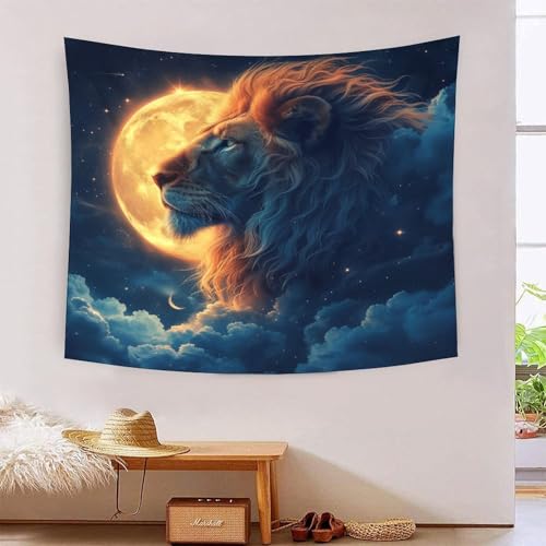 ICFGHJQRS Lion 3D-Druck Wandteppich Poster Wanddekoration Tapestry Zubehör Trennwände Wandteppich für Wohnkultur 100 cm x 150 cm von ICFGHJQRS