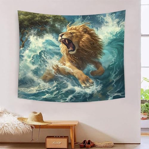 ICFGHJQRS Lion 3D-Druck Wandteppich Poster Wanddekoration Tapestry Zubehör Trennwände Wandteppich für Zuhause, Büro, Schlafsaal, Innen- und Außendekoration 100 cm x 150 cm ICFGHJQRS Lion 3D-Druck Wandteppich Poster Wanddekoration Tapestry Zubehör Trennwände Wandteppich für Zuhause, Büro, Schlafsaal, Innen- und Außendekoration 100 cm x 150 cm von ICFGHJQRS
