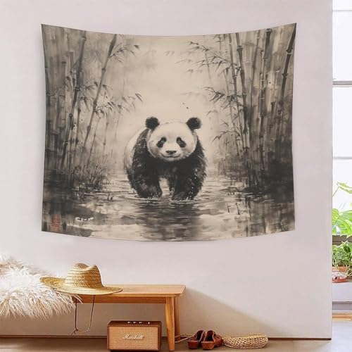 ICFGHJQRS Panda, 3D-Druck, Wandteppich, Poster, Wanddekoration, Wanddekoration, 150 x 200 cm von ICFGHJQRS
