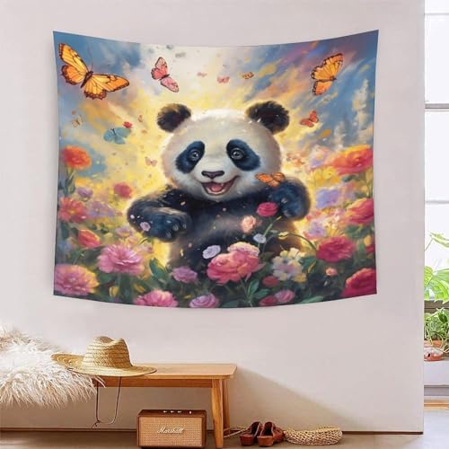 ICFGHJQRS Panda 3D-Druck Wandteppich Poster Wanddekoration Tapestry Zubehör Trennwände Wandteppich für Wohnkultur 130 cm x 150 cm von ICFGHJQRS