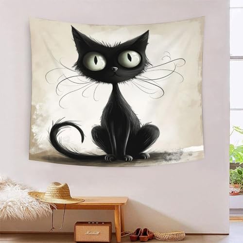 ICFGHJQRS Persian Cat 3D-Druck Wandteppich Poster Ornament Wandkunst Tapestry Zubehör Raumteiler Tapisserie Für Wohnzimmer Schlafzimmer Schlafsaal 150cmx200cm von ICFGHJQRS