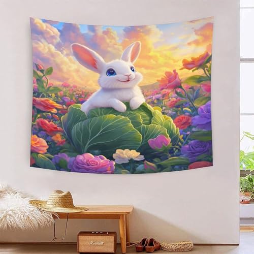 ICFGHJQRS Rabbit 3D-Druck Wandteppich Poster Ornament Wandkunst Tapestry Stoff Wand hängende Dekoration für Schlafzimmer, Wohnzimmer, Schlafsaal und Schlafzimmer 150cmx200cm ICFGHJQRS Rabbit 3D-Druck Wandteppich Poster Ornament Wandkunst Tapestry Stoff Wand hängende Dekoration für Schlafzimmer, Wohnzimmer, Schlafsaal und Schlafzimmer 150cmx200cm von ICFGHJQRS