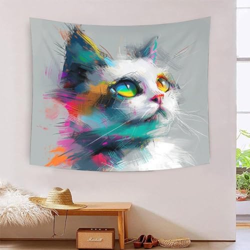 ICFGHJQRS Ragdoll 3D-Druck Wandteppich Poster Wanddekoration Tapestry Zubehör Raumteiler Wandteppich Verwendet in Schlafzimmer, Wohnzimmer, Tagesdecke, Wanddekoration 130 cm x 150 cm von ICFGHJQRS