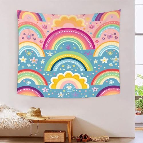 ICFGHJQRS Rainbow 3D-Druck Wandteppich Poster Wanddekoration Tapestry Zubehör Raumteiler Tapisserie Für Wohnzimmer Schlafzimmer Schlafsaal 100cmx150cm von ICFGHJQRS