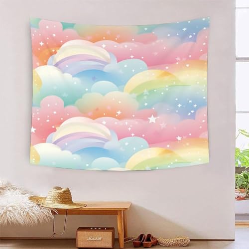 ICFGHJQRS Rainbow 3D-Druck Wandteppich Poster Wanddekoration Tapestry Zubehör Raumteiler Tapisserie für Schlafzimmer Wohnzimmer 180cmx230cm von ICFGHJQRS