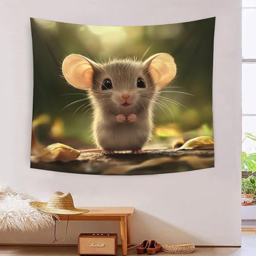 ICFGHJQRS Rat 3D-Druck Wandteppich Poster Ornament Wandkunst Tapestry Zubehör Raumteiler Tapisserie Für Schlafzimmer, Wohnzimmer, Schlafsaal 150cmx200cm von ICFGHJQRS