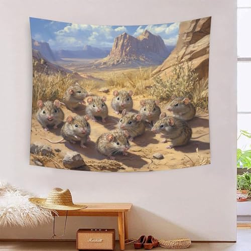ICFGHJQRS Rat 3D-Druck Wandteppich Poster Ornament Wandkunst Tapestry Zubehör Raumteiler Wandbehang Verwendet In Schlafzimmer, Wohnzimmer, Tagesdecke, Wanddekoration 100cmx150cm von ICFGHJQRS
