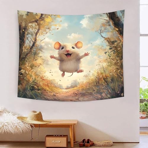ICFGHJQRS Rat 3D-Druck Wandteppich Poster Wanddekoration Tapestry Zubehör Trennwände Wandteppich für Wohnkultur 180 cm x 230 cm von ICFGHJQRS
