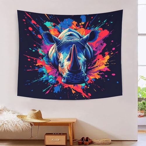 ICFGHJQRS Rhino 3D-Druck Wandteppich Poster Wanddekoration Tapestry Zubehör Raumteiler Tapisserie Für Wohnzimmer Schlafzimmer Schlafsaal 180cmx230cm ICFGHJQRS Rhino 3D-Druck Wandteppich Poster Wanddekoration Tapestry Zubehör Raumteiler Tapisserie Für Wohnzimmer Schlafzimmer Schlafsaal 180cmx230cm von ICFGHJQRS