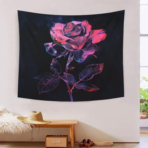 ICFGHJQRS Rose Druck 3D Wandteppich Poster Ornament Wandkunst Tapestry Zubehör Trennwände Tapisserie Für Wohnzimmer Schlafzimmer 180cmx230cm von ICFGHJQRS