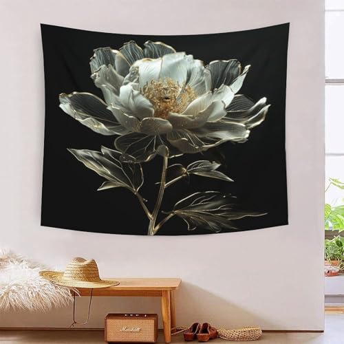 ICFGHJQRS Rose Druck 3D Wandteppich Poster Wanddekoration Tapestry Zubehör Raumteiler Tapisserie Für Wohnzimmer Schlafzimmer Schlafsaal 150cmx200cm von ICFGHJQRS