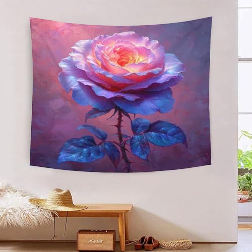 ICFGHJQRS Rose Druck 3D Wandteppich Poster Wanddekoration Tapestry Zubehör Trennwände Wandteppich für Wohnkultur 100 cm x 150 cm von ICFGHJQRS