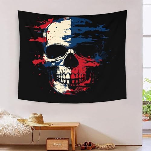 ICFGHJQRS Schädel 3D-Druck Wandteppich Poster Wanddekoration Tapestry Zubehör Trennwände Wandteppich Für Wohnzimmer Schlafzimmer 130cmx150cm von ICFGHJQRS