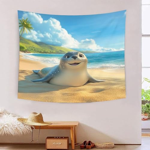 ICFGHJQRS Seal 3D-Druck Wandteppich Poster Ornament Wandkunst Tapestry Zubehör Trennwände Wandteppich für die Dekoration des Hauses 130 cm x 150 cm ICFGHJQRS Seal 3D-Druck Wandteppich Poster Ornament Wandkunst Tapestry Zubehör Trennwände Wandteppich für die Dekoration des Hauses 130 cm x 150 cm von ICFGHJQRS
