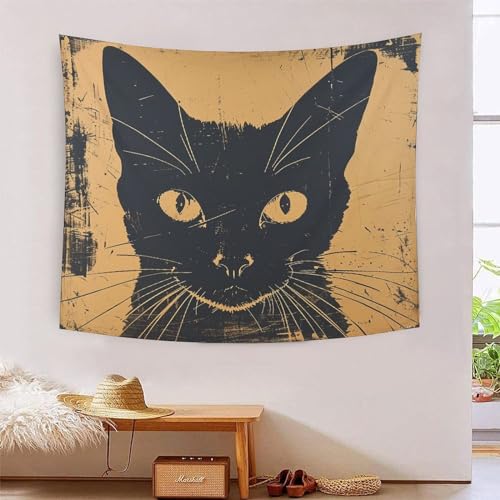 ICFGHJQRS Siamese Cat 3D-Druck Wandteppich Poster Wanddekoration Tapestry Zubehör Raumteiler Wandteppich Verwendet im Schlafzimmer, Wohnzimmer, Tagesdecke, Wanddekoration 180 cm x 230 cm von ICFGHJQRS