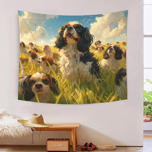 ICFGHJQRS Springer Spaniel 3D-Druck Wandteppich Poster Ornament Wandkunst Tapestry Zubehör Raumteiler Wandteppich für Schlafzimmer, Wohnzimmer, Schlafsaal 150cmx200cm von ICFGHJQRS