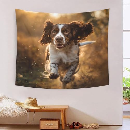 ICFGHJQRS Springer Spaniel 3D-Druck Wandteppich Poster Wanddekoration Tapestry Zubehör Trennwände Wandteppich für Wohnkultur 150 cm x 200 cm von ICFGHJQRS