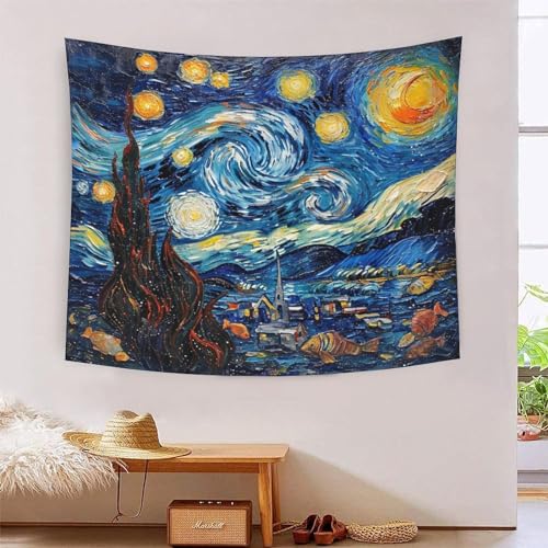 ICFGHJQRS Starry Sea 3D-Druck Wandteppich Poster Ornament Wandkunst Tapestry Zubehör Trennwände Wandteppich für Wohnkultur 130 cm x 150 cm von ICFGHJQRS