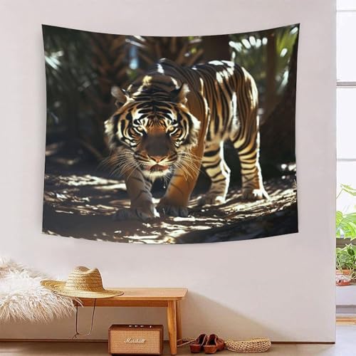 ICFGHJQRS Tiger 3D-Druck Wandteppich Poster Wanddekoration Tapestry Zubehör Trennwände Wandteppich Für Wohnzimmer Schlafzimmer 100cmx150cm von ICFGHJQRS